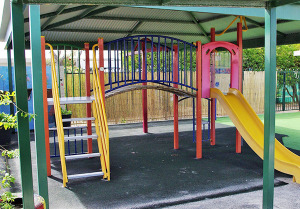 The undercover area at Whitford Family Centre, perfect for outdoor fun